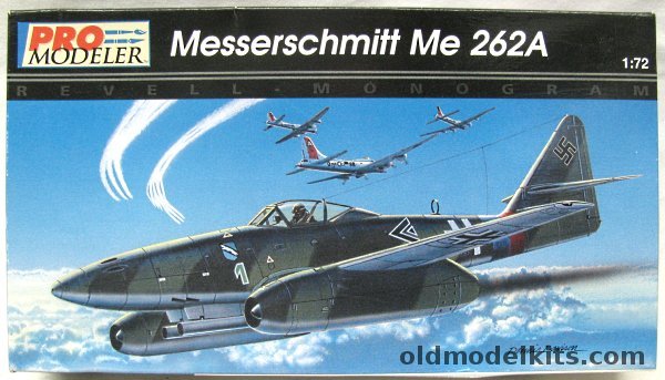 Monogram 1/72 Messerschmitt Me-262A Pro Modeler - III/JG7 Nowotny Parchim March of 1945 / 7/KG(j)54 Totenkopf Neuburg-On-Danube March of 1945 - Pro Modeler Issue, 85-5942 plastic model kit